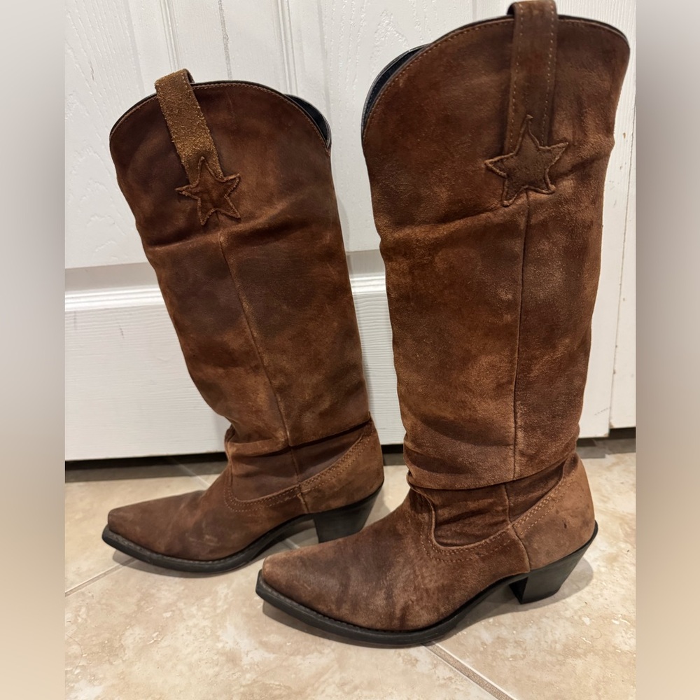 Dingo suede cowboy boots